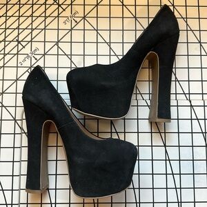 DV8 suede platform heels size 7 excellent condition